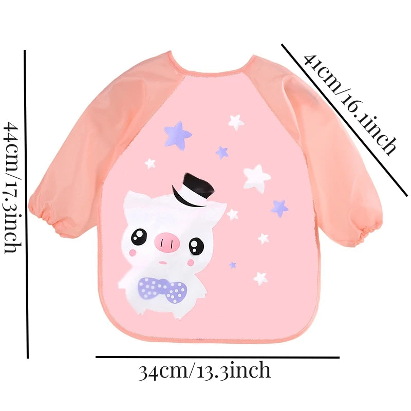 Waterproof Baby Bib Long Sleeve