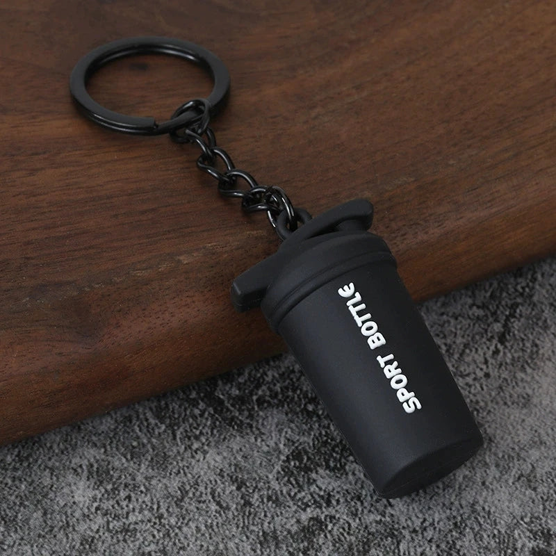 Dumbbell Keychain, Fitness Water Bottle Clip for Gym Bags