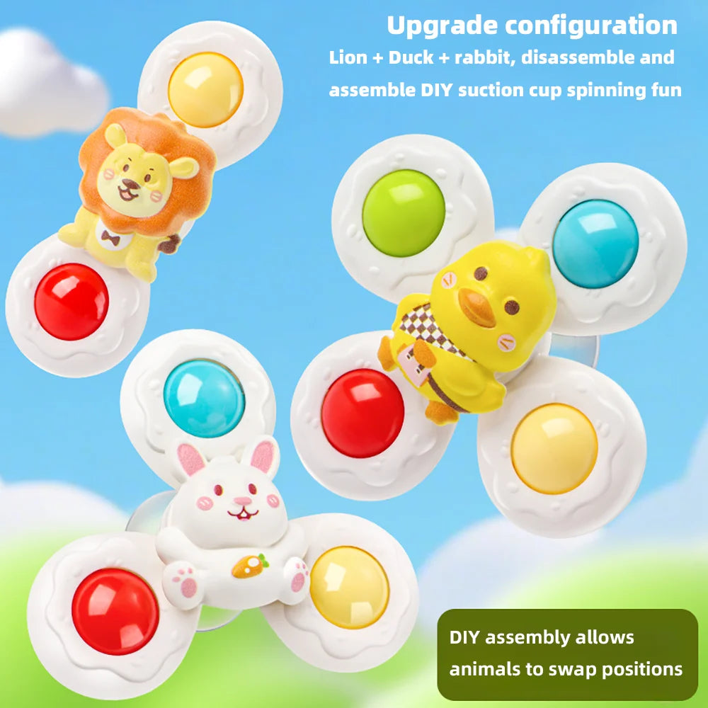 Suction Cup Bath Toy – Spinning Waterwheel Toy for Kids