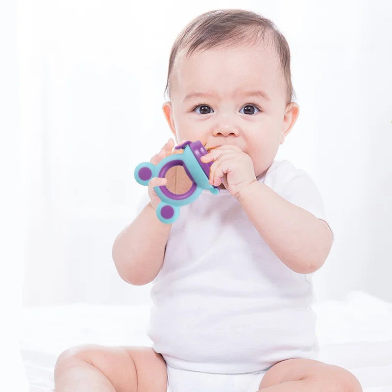 Baby Food Feeder – Silicone Fruit Nibbler & Teether
