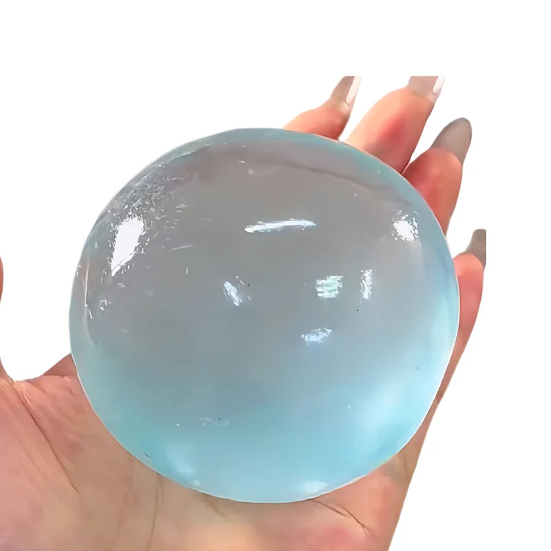 Blue Squishy Ball – Soft Mochi Squeeze Fidget Toy