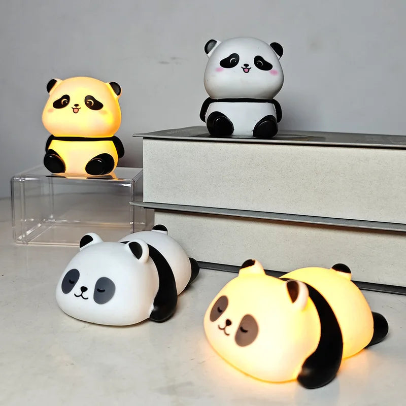 Panda Night Light Soft Ambient Bedroom Lamp
