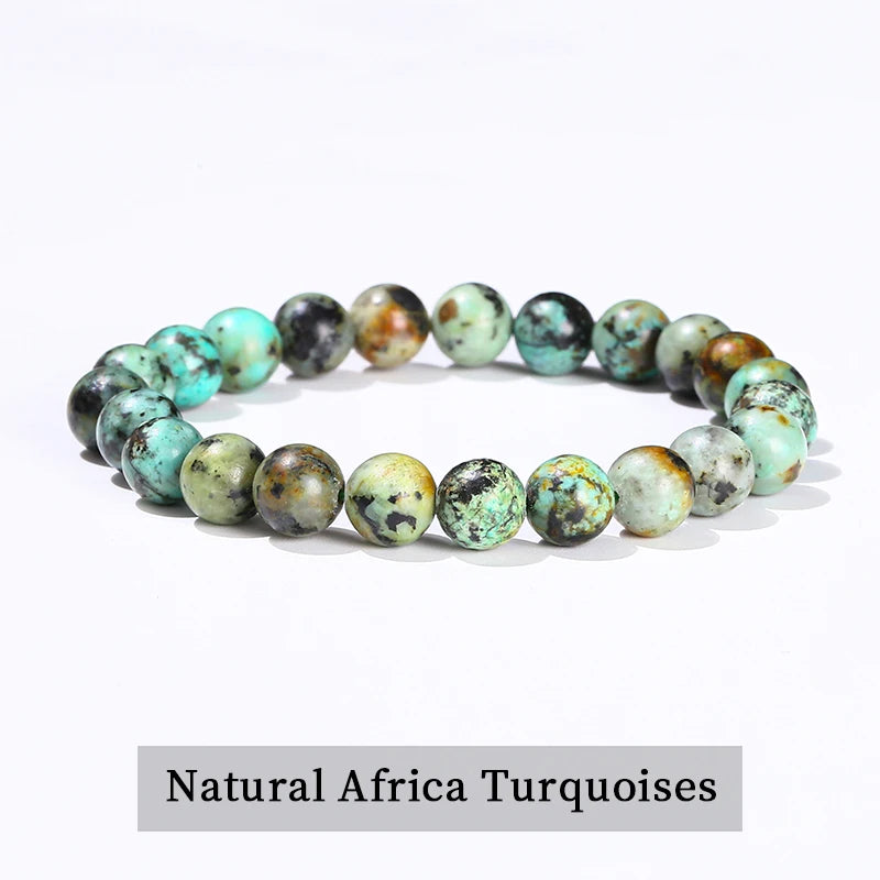 Natural Stone Bead Bracelet – Crystal & Agate Jewelry