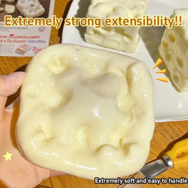 Cheese Stress Ball – Soft Squeeze Sensory Fidget Toy