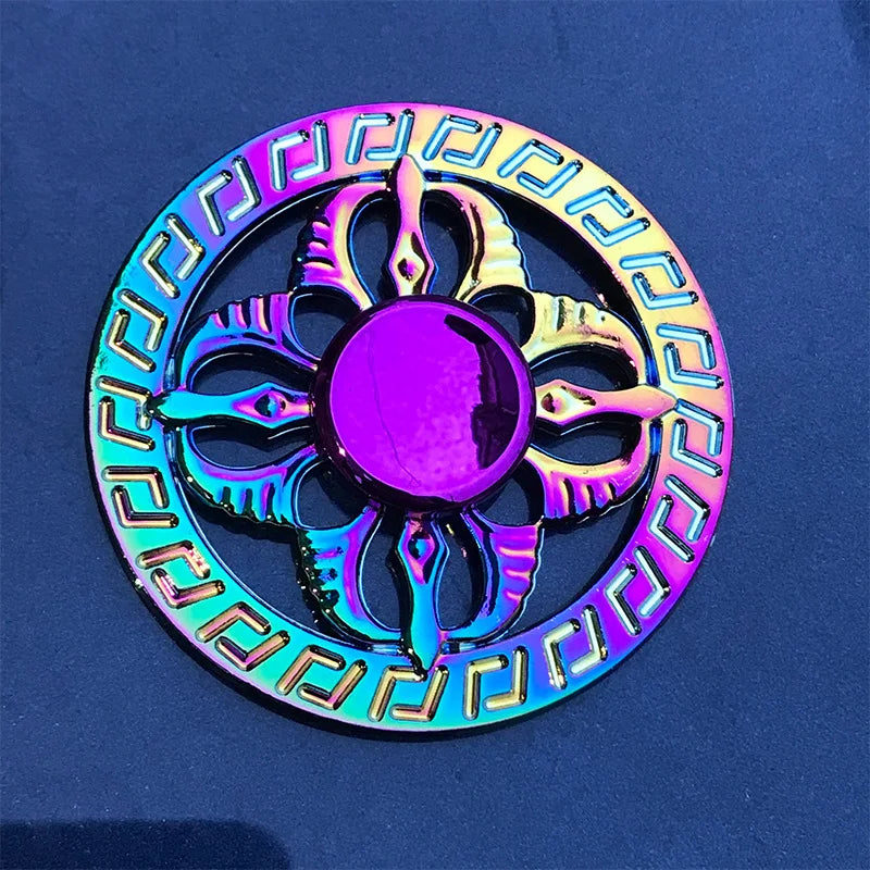 Rainbow Fidget Spinner Colorful Finger Spinning Toy