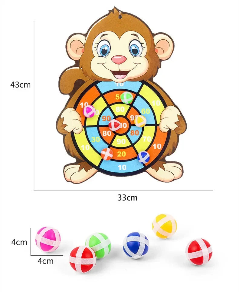 Sticky Ball Dart Board – Indoor Target Throwing Game for Kids