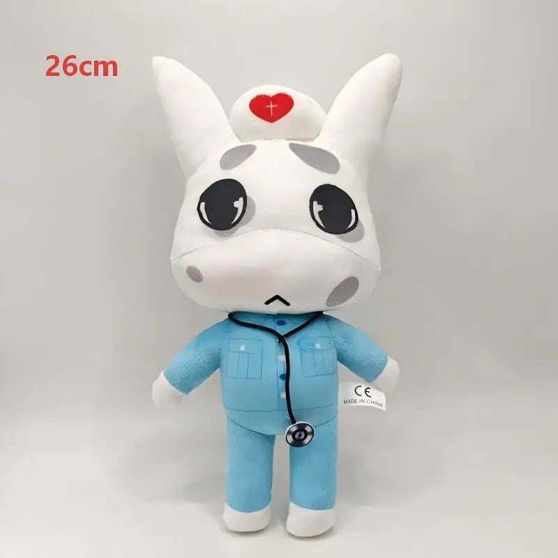 Animal Plush Toy – Cute Blue Dog, Penguin & Bunny Soft Toy