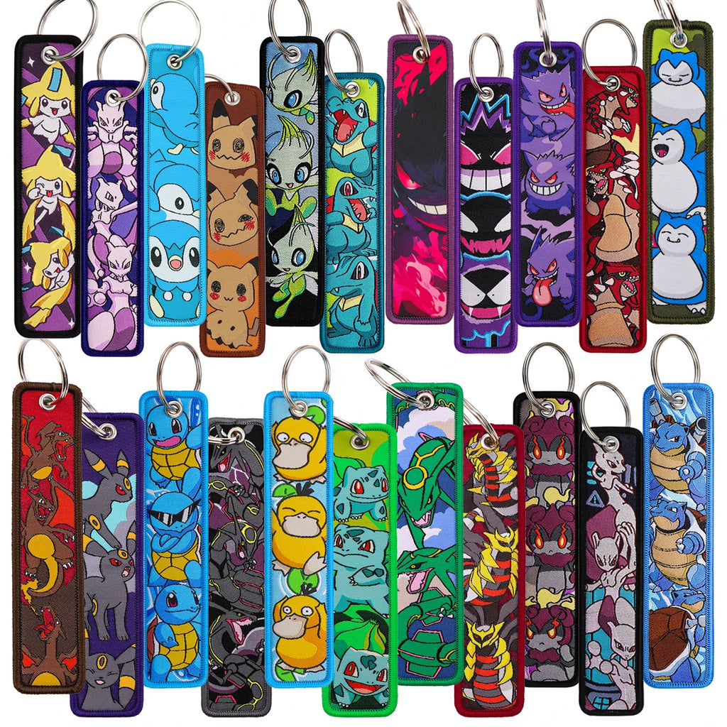 Anime Keychain Embroidered