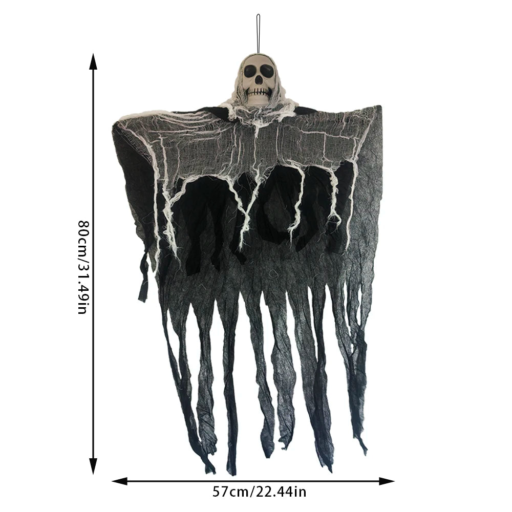 Hanging Halloween Ghost Decoration – LED Skeleton for Outdoor Decor