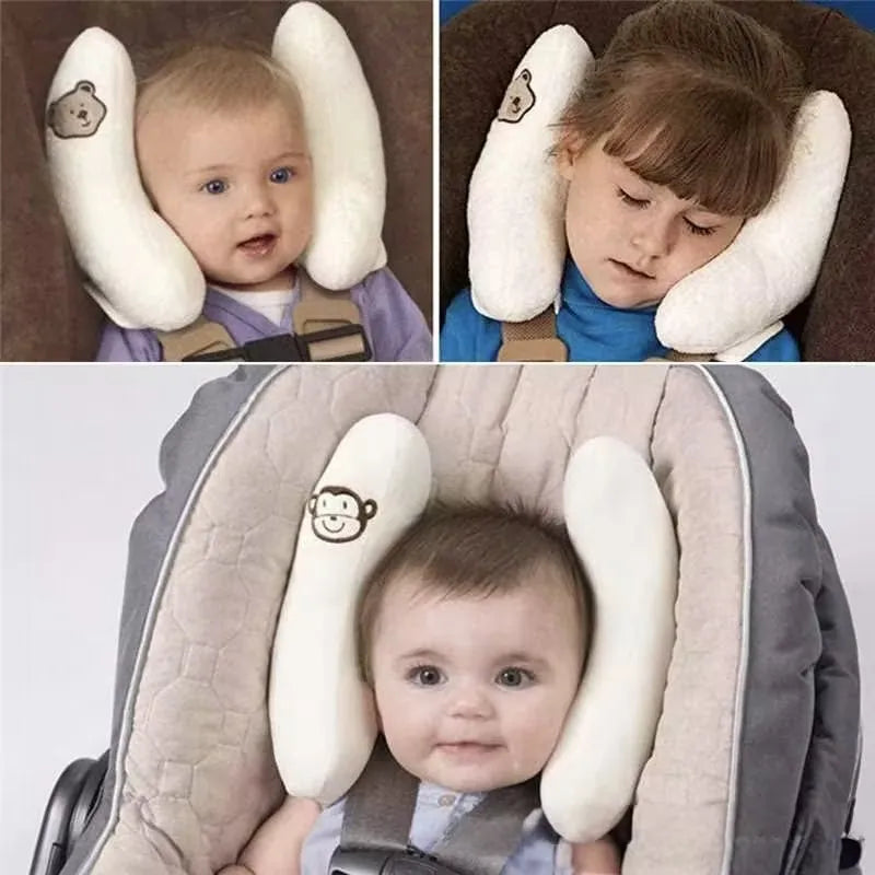 Baby Car Seat Head Support Pillow – Adjustable Infant Stroller Headrest