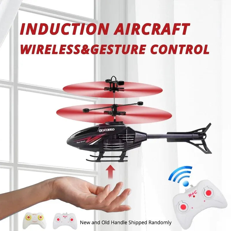 RC Helicopter for Kids – Gesture Control LED Flying Toy
