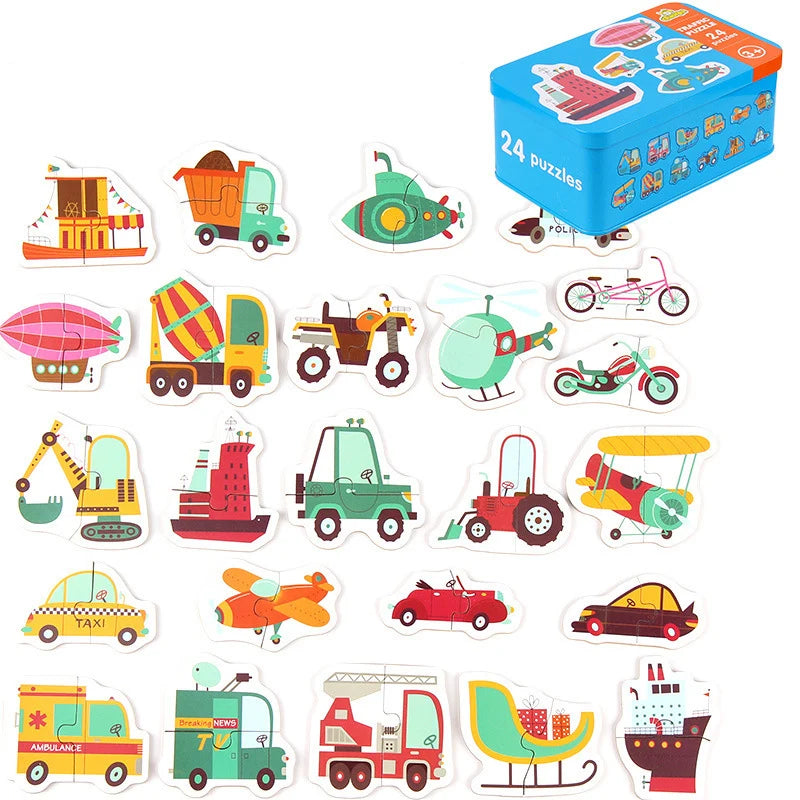 Montessori Toddler Puzzle – Wooden Animal Jigsaw Game