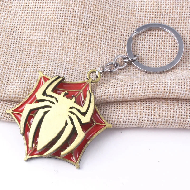 Rotatable Spider Keychain – Metal Backpack Accessory