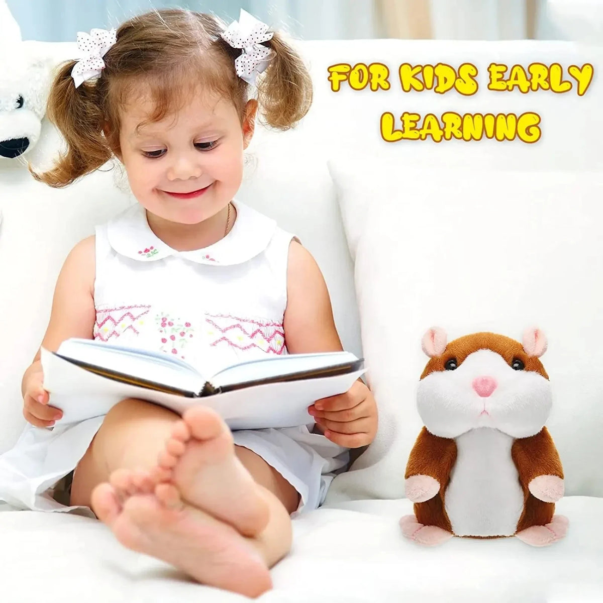 Talking Hamster Plush Toy – Interactive Sound Animal Toy for Kids