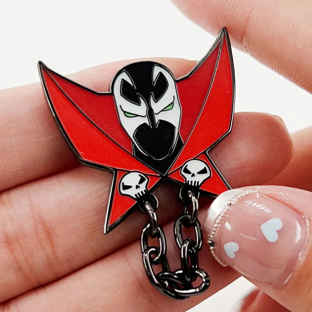 Gothic Fantasy Brooch – Dark Metal Decorative Pin