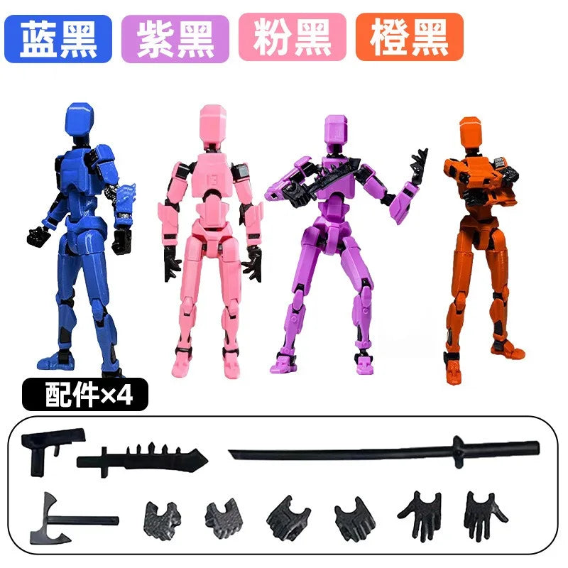 Movable Robot Action Figure – Multi-Jointed 14CM Model