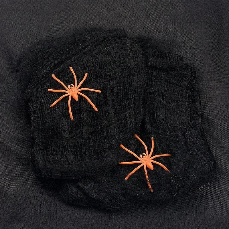 Halloween Spider Web Stretchy