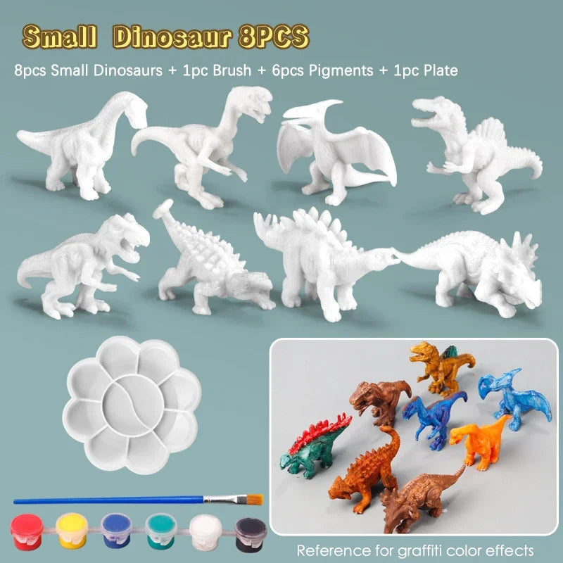 Dinosaur Painting Kit – DIY Dinosaur Art Set with Paints for Kids