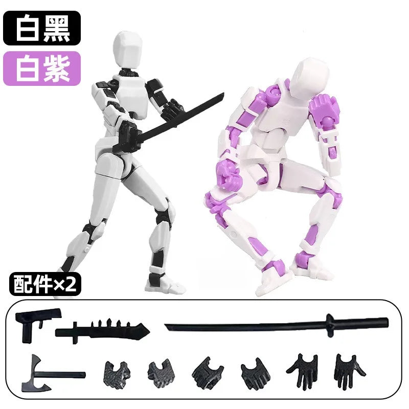 Movable Robot Action Figure – Multi-Jointed 14CM Model