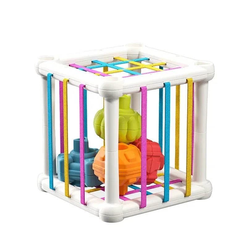 Shape Sorter Toy for Babies – Colorful Sensory Activity Cube