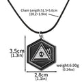 Gothic Skull Necklace Black Skeleton Pendant Chain