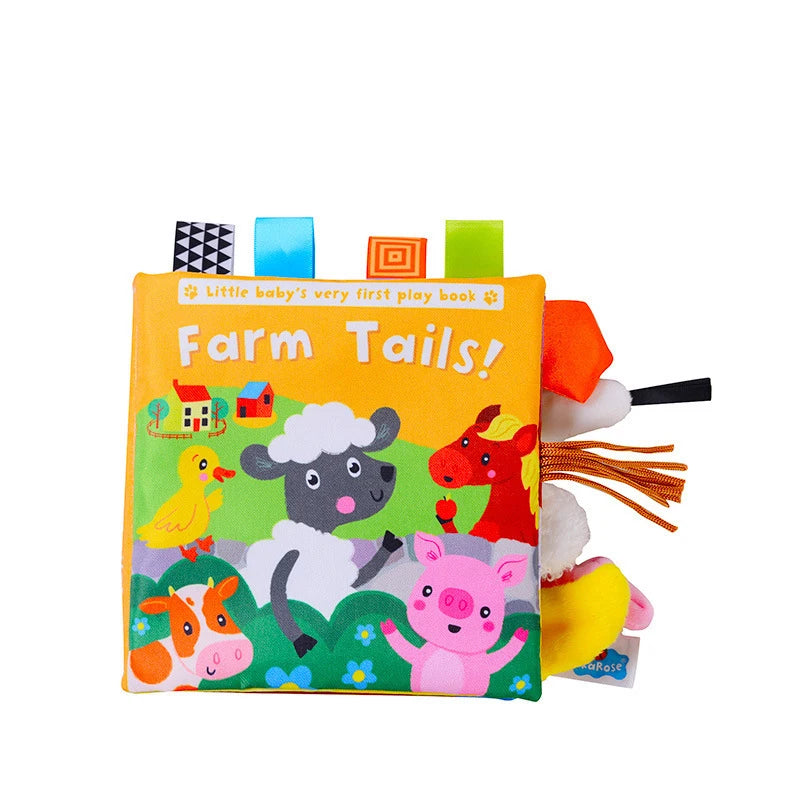Baby Sensory Cloth Book Montessori Animal Activity Toy