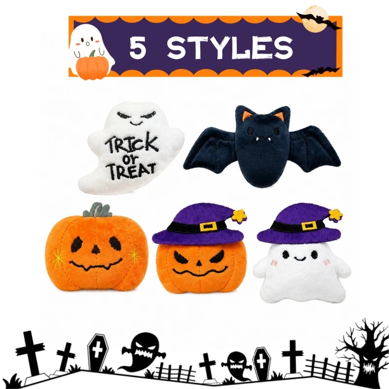 Halloween Mini Plush Keychains – Ghost Stuffed Animal Party Favors