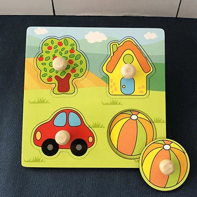 Wooden Alphabet Number Puzzle