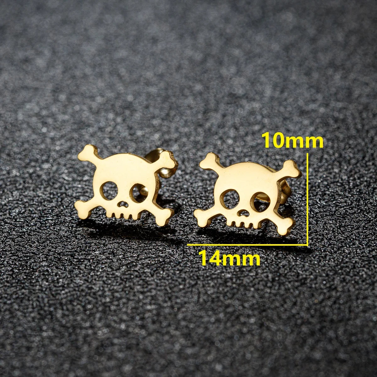 Halloween Bat Spider Earrings – Black Stainless Steel Punk Jewelry