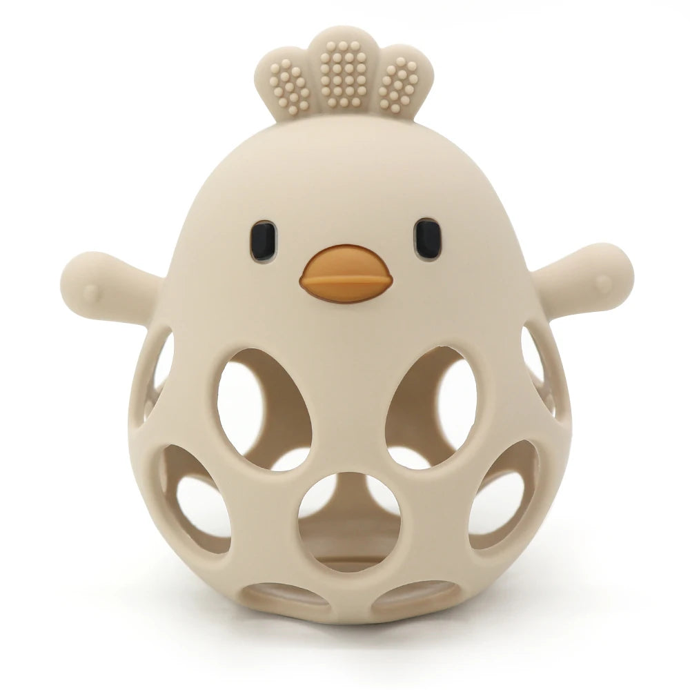 Baby Silicone Teether – Cartoon Chick Teething Toy