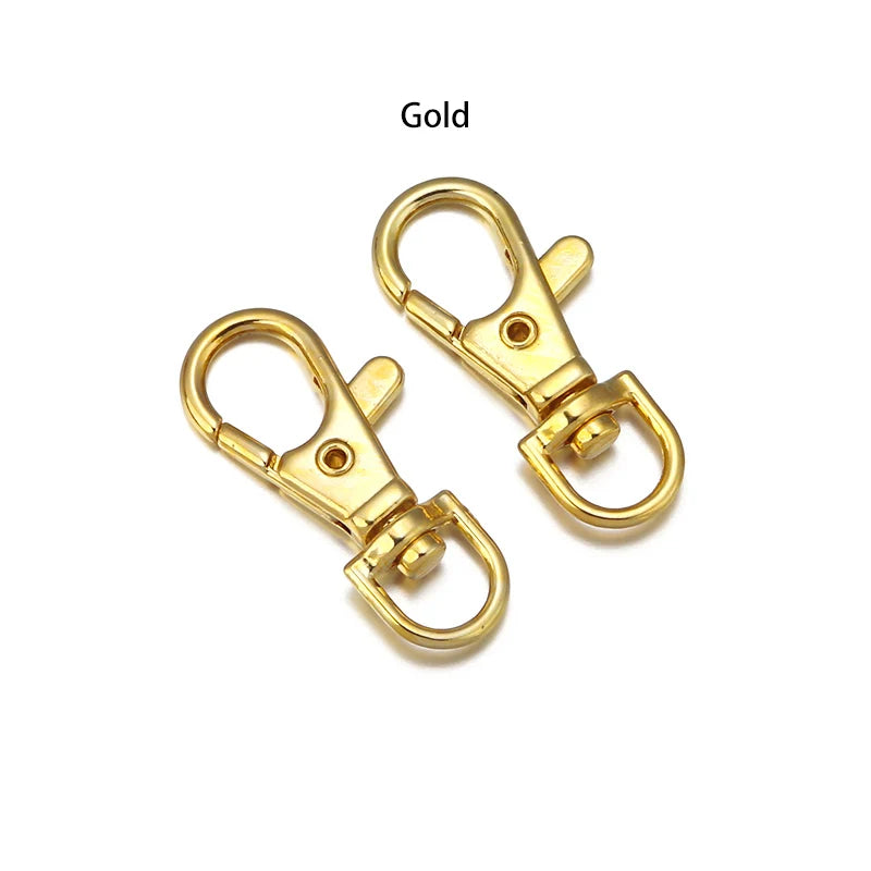 Swivel Lobster Clasp, Split Key Ring for DIY Keychains & Jewelry