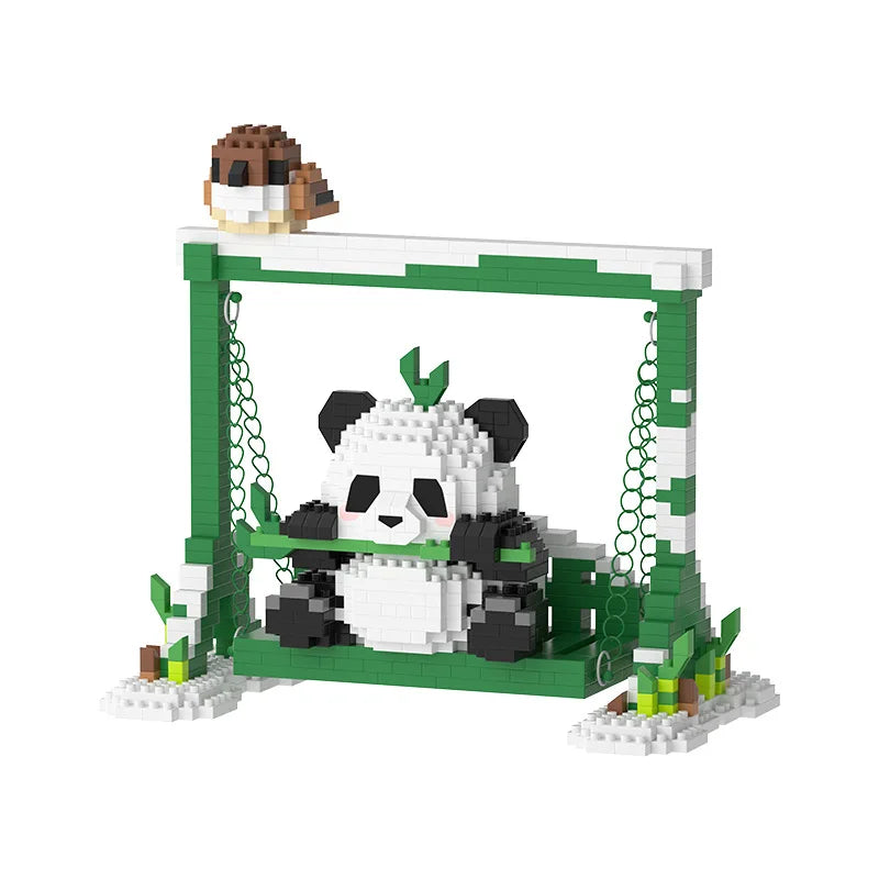 Panda Building Blocks DIY Educational Animal Building Set