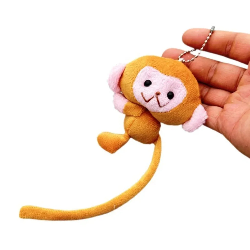 Monkey Plush Keychain