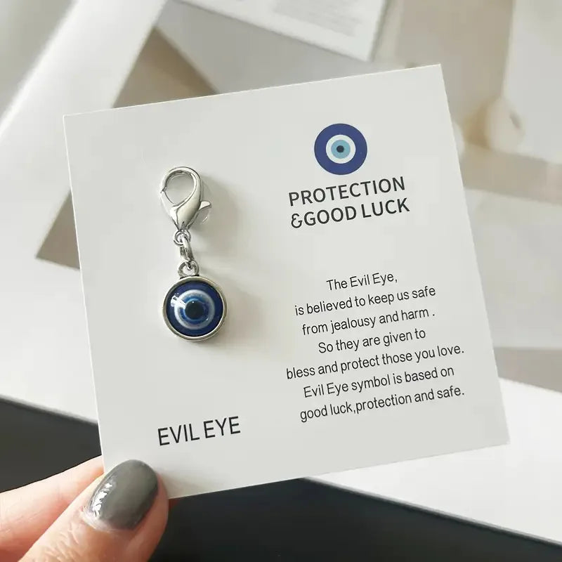 Evil Eye Keychain, Blue Eye Bag Charm Decorative Key Ring