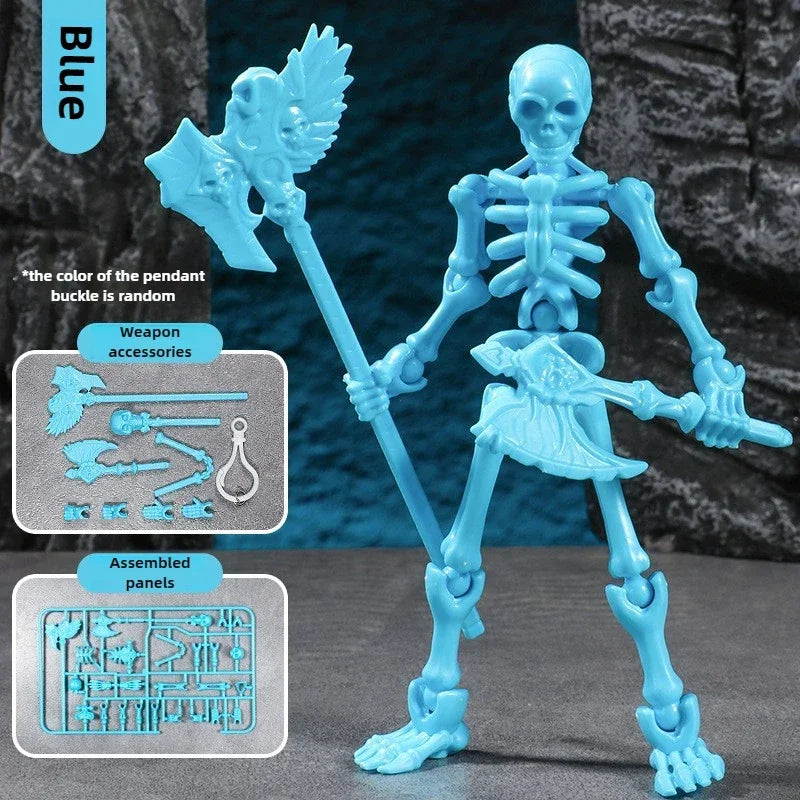 3D Skull Model – Articulated Skeleton Assembly Figure