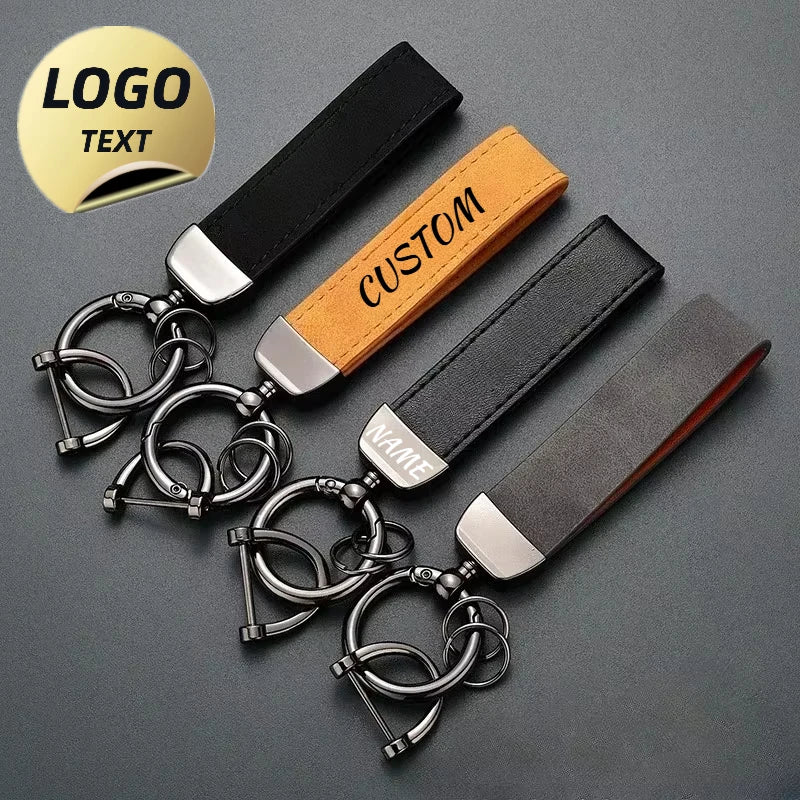 Custom Logo Keychain – Personalized Engraved Metal Key Ring