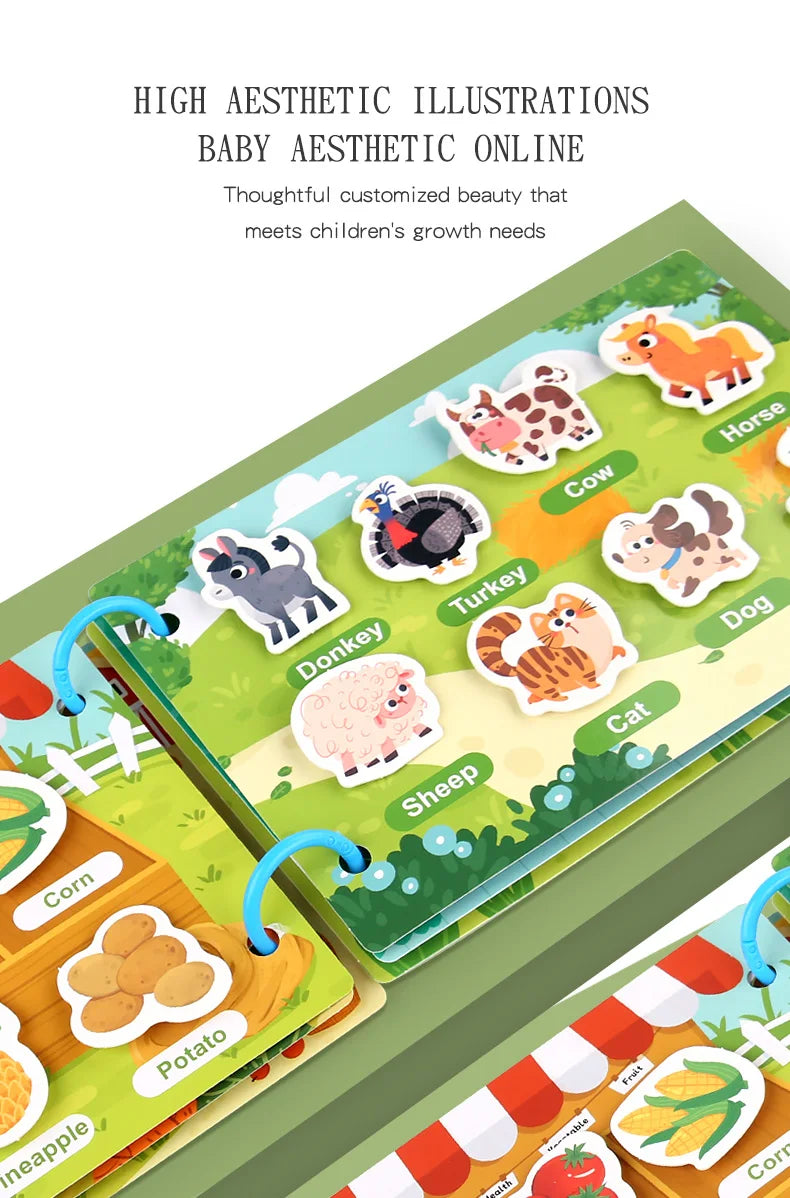 Montessori Scene Stickers – Reusable DIY Learning Activity Book