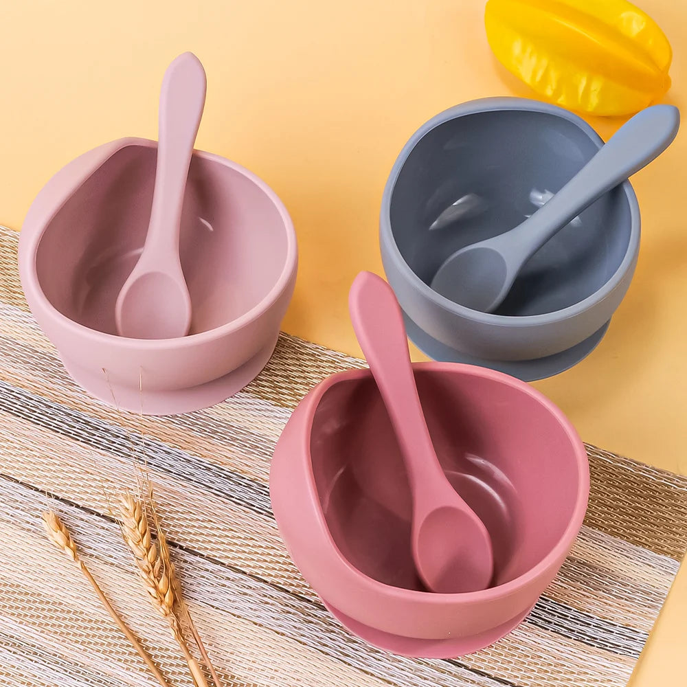 Silicone Baby Feeding Bowl – Suction Training Bowl for Toddlers