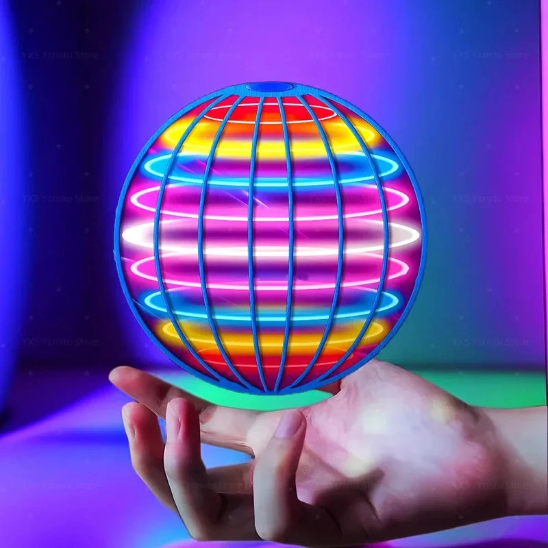 Flying Orb Toy with LED Lights – Spinning UFO Outdoor Toy