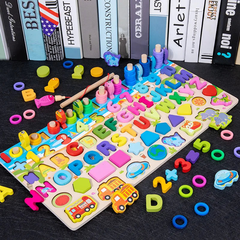 Montessori Busy Board Wooden Educational Activity Toy for Kids