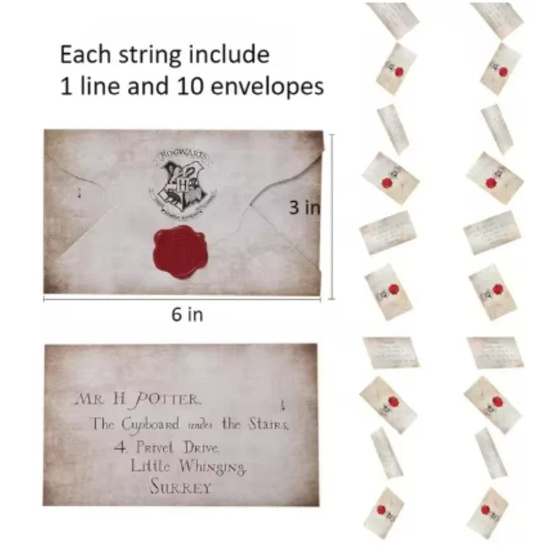 Floating Wizard Letter Banner, 20pcs Halloween Party Decoration