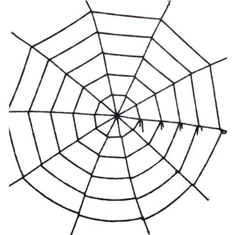 Giant Halloween Spider – Scary Spider Web Outdoor Decor
