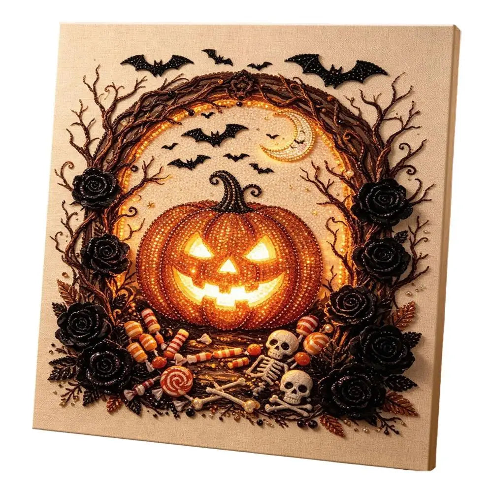 Halloween Diamond Painting Kit DIY Bead Art Craft 20x20cm