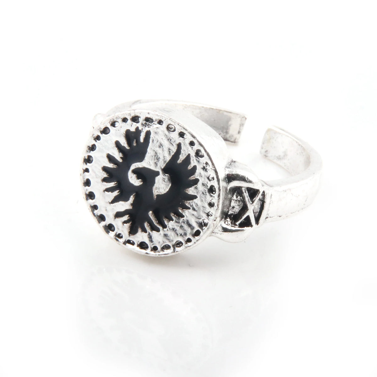 Gothic Fantasy Ring Vintage Dark Style Jewelry for Men