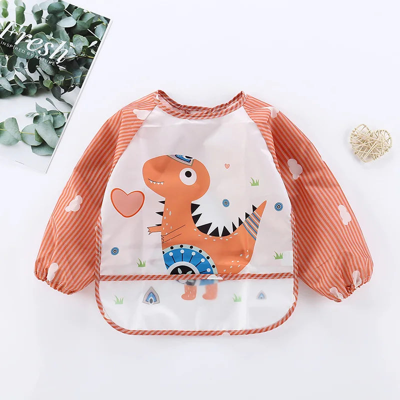 Waterproof Baby Bib Long Sleeve