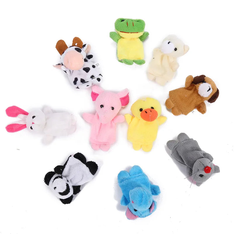 Finger Puppet Set – 10 Pcs Cartoon Storytelling Toys