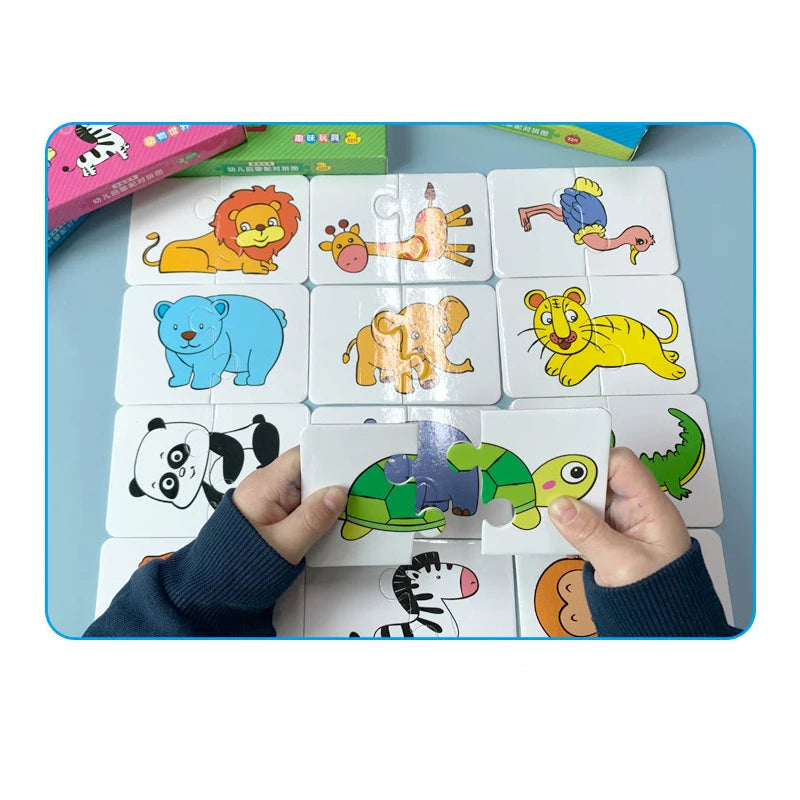 Toddler Matching Game, 32-Piece Montessori Puzzle for Kids