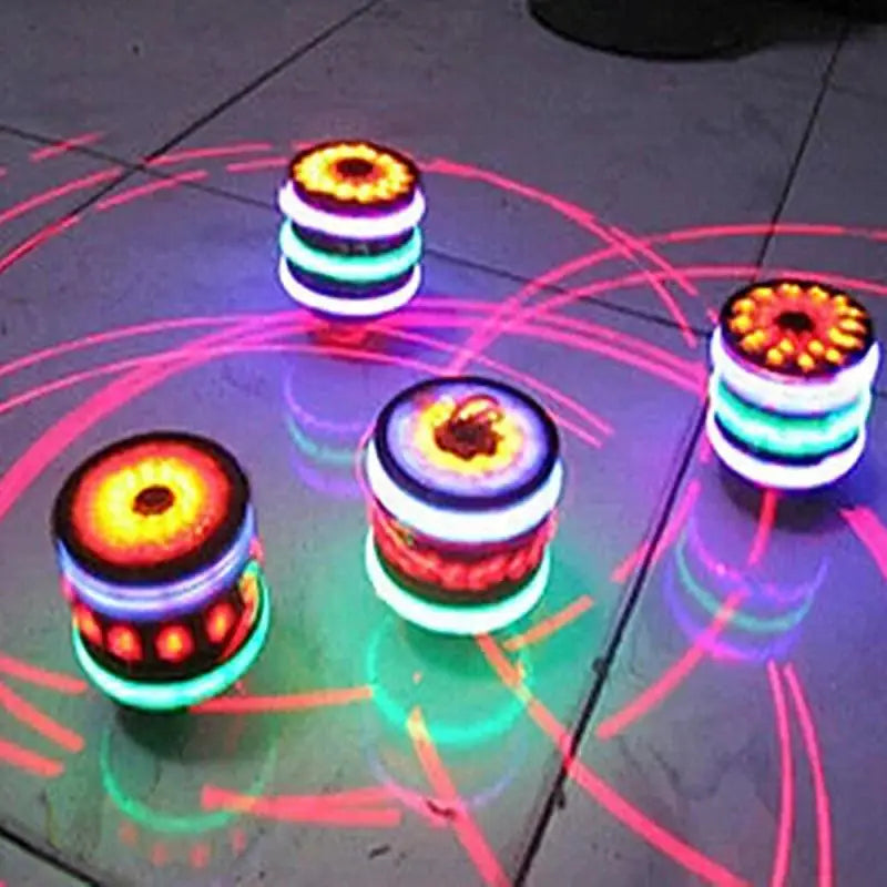 LED Spinning Top Colorful Light Up Gyroscope Toy for Kids