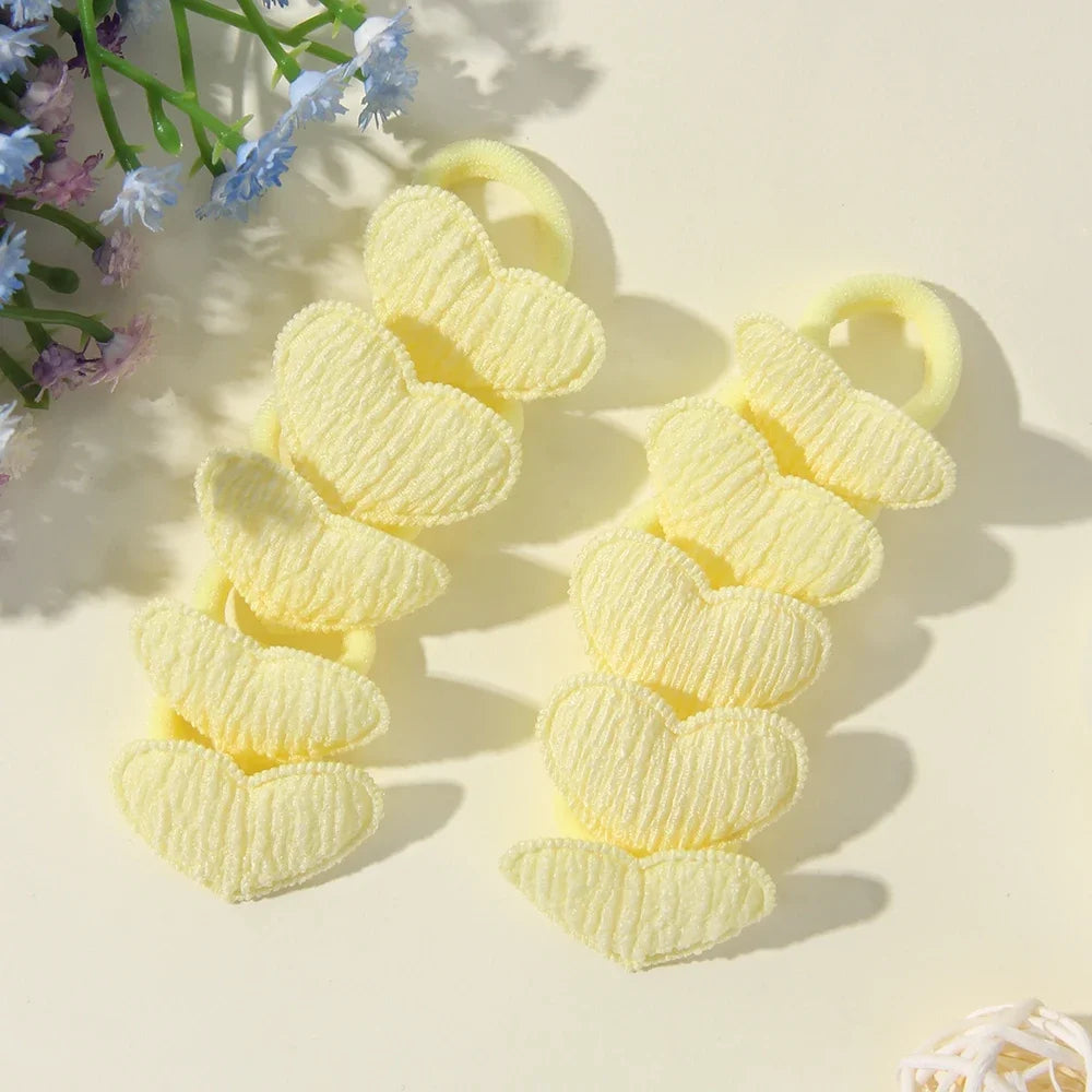 10/30Pcs Children Hairbands No Harm Hair Cartoon Towel Rope Ponytail Holder Kids Mini Rubber Band Headwear Girls Halloween Gift