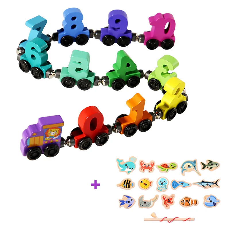 Magnetic Fishing Toy – Wooden Fishing Game for Kids